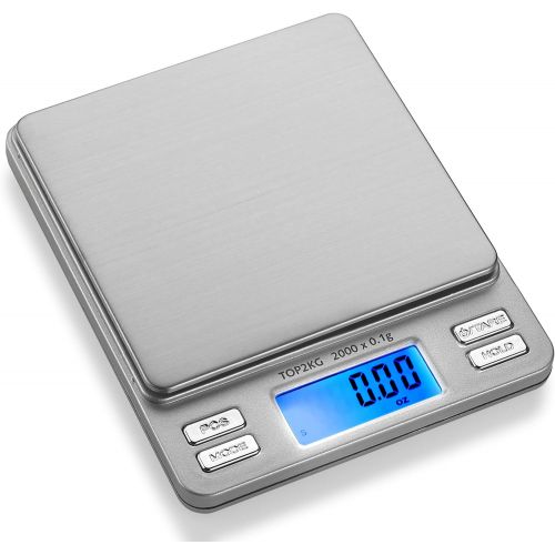  [아마존베스트]Smart Weigh Digital Pro Pocket Scale with Back-Lit LCD Display,Jewelry Scale, Coffee Scale, Food Scale with Tare, Hold and Counting Function, 2000 x 0.1gram