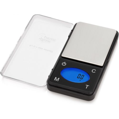  Smart Weigh ZIP600 Ultra Slim Digital Pocket Scale 600g by 0.1g with Counting Feature,Gram Scale and Ounce Scale, High Precision Accuracy