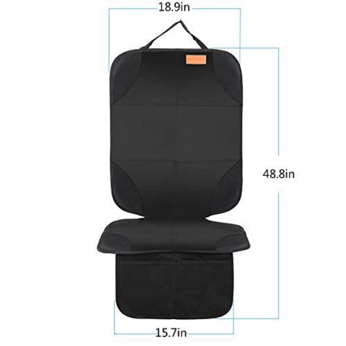  [아마존 핫딜] [아마존핫딜]Smart elf Car Seat Protector, 2Pack Seat Protector Protects Child Seats with Thickest Padding and Non-Slip Backing Mesh Pockets for Baby and Pet