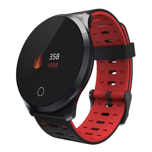  Smart watch Smart-Uhr 2019, Fitness-Tracker-Kalorie/Schrittzahler, Wasserdichte und intelligente Sportuhr/Armband mit Sauerstoffsattigungs-Herzfrequenzmessung (Vier Farben optional)