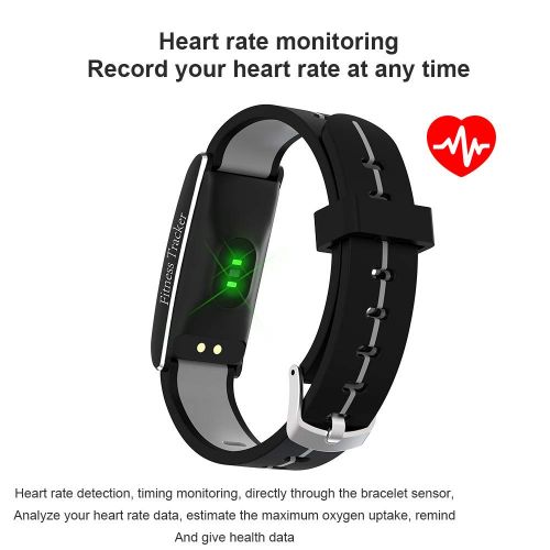  Smart watch Fitness-Tracker 2019, intelligentes Armband, mit Blutdruck-Herzfrequenz-berwachung Schrittzahler Nachricht Benachrichtigung wasserdicht Herren und Damen Sportuhr / Armband, Stoppu
