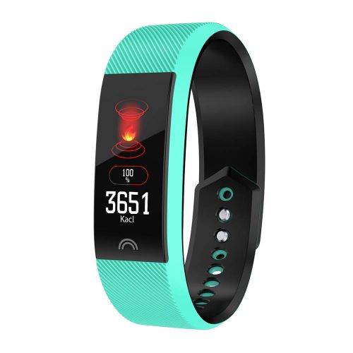  Smart watch Fitness-tracker 2019, ultraduennes intelligentes Armband,mit Blutsauerstoffsattigung, Herzfrequenzmessung, Schrittzahler, Schwimmen, wasserdichte Herren- und Damen-Sportuhr- (6 Farb