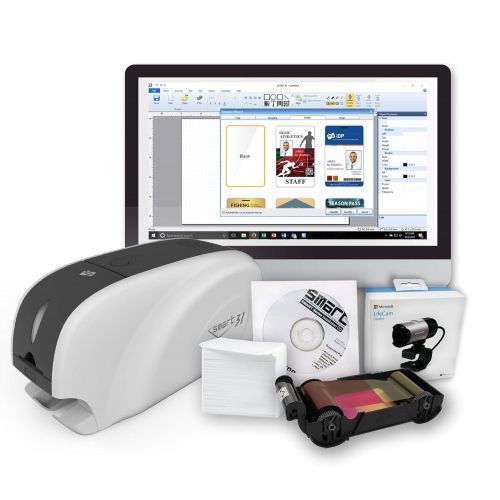  Smart138 SMART-31S ID Card Printer Bundle