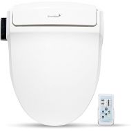 SmartBidet SB-1000 Electric Bidet Seat for Round Toilets with Remote Control- Electronic Heated Toilet Seat with Warm Air Dryer and Temperature Controlled Wash Functions