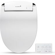 SmartBidet SB-2400ER Electric Bidet Seat for Elongated Toilets and French Curve Toilets with Remote Control, LED Night Light, Heated Seat