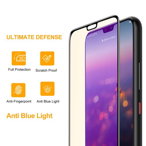  [아마존 핫딜]  [아마존핫딜]SmartDevil SMARTDEVIL fuer Huawei P20 Pro Panzerglas Schutzfolie [2 Stueck], Anti Blaulicht Schutzfilm, 9H Harte, Anti-Kratzen,[3D Vollstandige Abdeckung] [Anti-Fingerabdruck] Displayschutzfoli