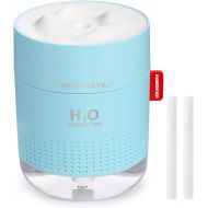 [아마존베스트]SmartDevil Snow Mountain Humidifier, Premium Humidifying Unit, 500ml Water Tank, Whisper-Quiet Operation, Automatic Shut-Off, Night Light Function, Two Spray Modes, Lasts Up to 18