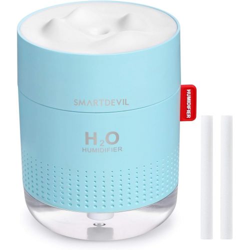  [아마존베스트]SmartDevil Snow Mountain Humidifier, Premium Humidifying Unit, 500ml Water Tank, Whisper-Quiet Operation, Automatic Shut-Off, Night Light Function, Two Spray Modes, Lasts Up to 18