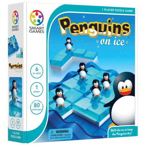  Smart Games Penguins on Ice Puzzle Game 6 to Adult