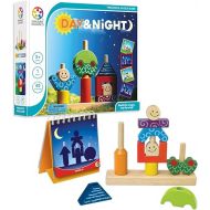 SmartGames Day & Night Wooden Cognitive Skill-Building Puzzle Game Featuring 48 Playful Challenges for Ages 2+