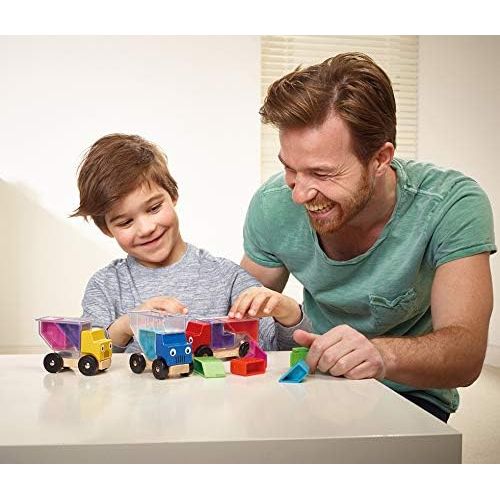  SmartGames Trucky 3 Wooden Skill-Building Puzzle Game Moving Trucks for Ages 3+