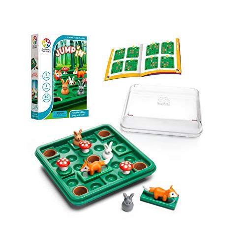  [아마존베스트]SmartGames Jump in’, a Cognitive Skill-Building Travel Puzzle Game for Kids and Adults Ages 7 & Up, 60 Challenges in Travel-Friendly Case.