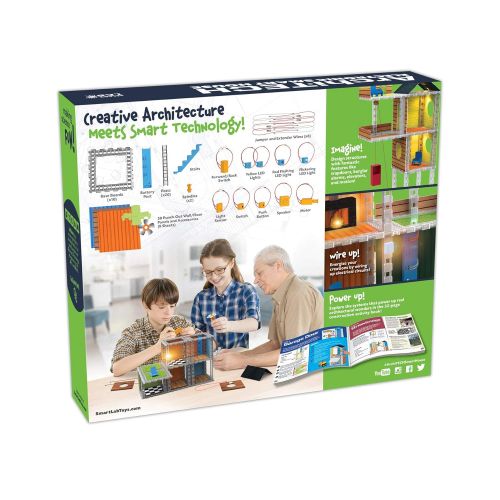  SmartLab Toys Archi-Tech Electronic Smart House - 62 Pieces - 20 Projects - Includes Light and Sound