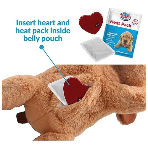  SmartPetLove Limited Edition - Original Snuggle Puppy Heartbeat Stuffed Toy for Dogs. Pet Anxiety Relief and Calming Aid, Comfort Toy for Behavioral Training in Sleeping Biscuit