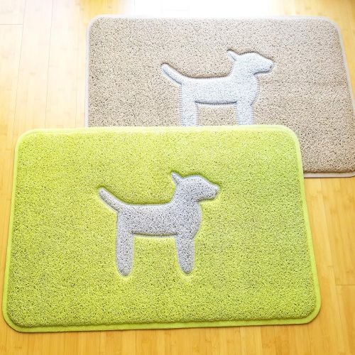  Smartcatcher Mats Modern Dog Collection Brown & Grey Waterproof Comfort Mat For Kitchen, Bathroom & Front Door, Home Gift For Dog Lovers, 100% No Odor Emission, 36 x 24 In