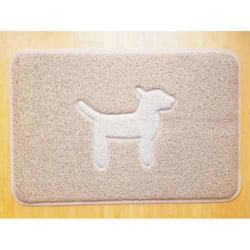  Smartcatcher Mats Modern Dog Collection Brown & Grey Waterproof Comfort Mat For Kitchen, Bathroom & Front Door, Home Gift For Dog Lovers, 100% No Odor Emission, 36 x 24 In