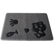 Smartcatcher Contemporary Cat Litter Box Mat Frisky Cat Collection Small