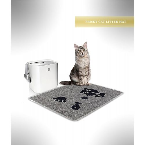  Smartcatcher Contemporary Cat Litter Box Mat Frisky Cat Collection Small