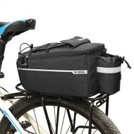 Smartcoco Bicycle Bag Insulated Trunk Cooler Pack Cycling Bicycle Rear Rack Storage Luggage Pouch Reflective MTB Bike Pannier Shoulder Bag