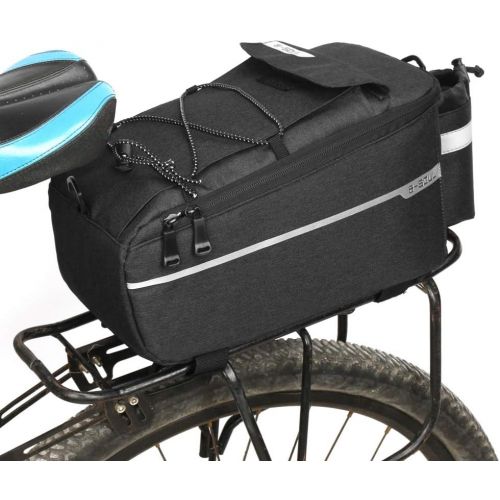  Smartcoco Bicycle Bag Insulated Trunk Cooler Pack Cycling Bicycle Rear Rack Storage Luggage Pouch Reflective MTB Bike Pannier Shoulder Bag