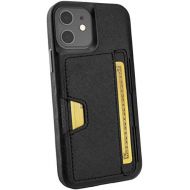 [아마존베스트]Smartish iPhone 12/12 Pro Wallet Case - Wallet Slayer Vol. 2 [Slim Protective Kickstand] Credit Card Holder (Silk) - Black Tie Affair