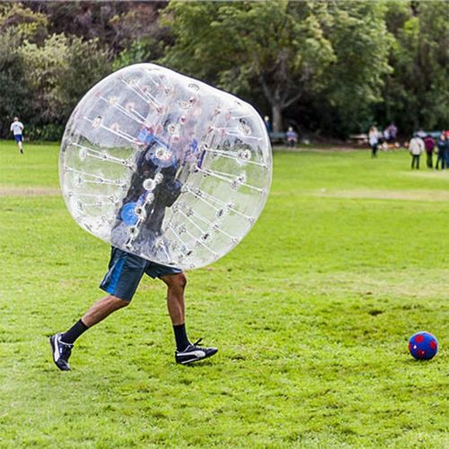  Smartlove1P 1.2m Diameter PVC Inflatable Bubble Collision Bumper Buffer Ball Human Knocker for Adult Outdoor Running Sport Game Zorb Ball