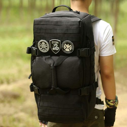  Smartlove1P 60L Dual Use Men Women Backpack Outdoor Sports Bag Military Tactical Bags Hiking Camping Waterproof Wear-Resisting Nylon Bag