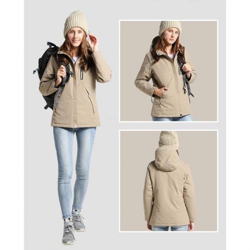 Smartlove1P USB Heater Hunting Heated Jacket Heating Winter Clothes Women Men Thermal Outdoor Long Sleeve Coats Hiking Climbing