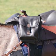 Smartpake Cashel Leather Medium Horn Saddle Bag