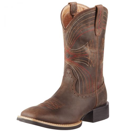  Smartpake Ariat Mens Sport Wide Square Toe - Distressed Brown
