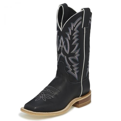  Smartpake Justin Womens Bent Rail Kenedy Boots - Black