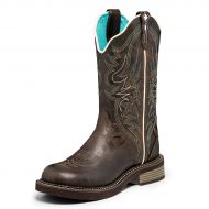 Smartpake Justin Womens Gypsy Lily Boots- Chocolate