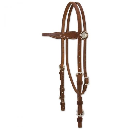  Smartpake Weaver Stacy Westfall ProTack Oiled Harness Leather Browband Headstall