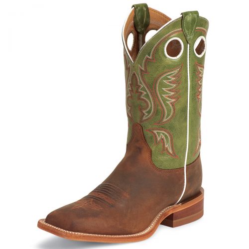  Smartpake Justin Mens Austin Boots - Green Cow