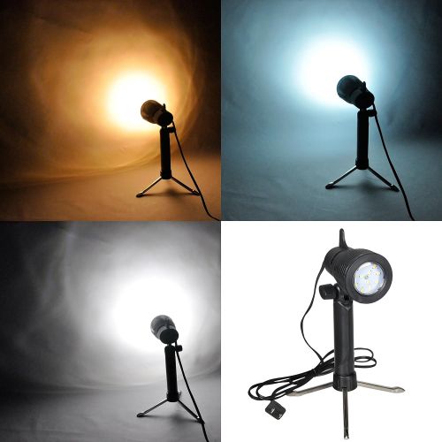  EMART Emart Photography 24 x 24 Inches Table Top Photo Studio Continous Lighting LED Light Shooting Tent Box Kit, Camera Tripod & Cell Phone Holder