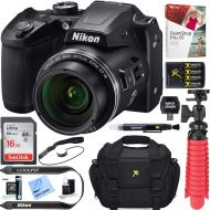 Nikon COOLPIX B500 16MP 40x Optical Zoom Digital Camera w WiFi - Red (Certified Refurbished) + 16GB SDHC Accessory Bundle