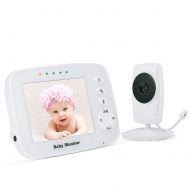 [아마존 핫딜] [아마존핫딜]Smartree Baby Monitor, Video Baby Monitor Wireless Night Vision Dual View Video, Newborn Baby Monitor with Zoomable Night Vision Digital Color Camera, Two-Way Audio, Lullabies (3.2 inch)