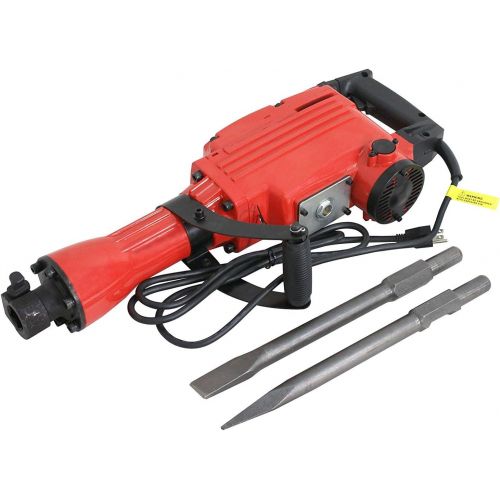  Smartxchoices Electric Hammer Demolition Jack Hammer Drill Concrete Breaker Power Tool Kit Punch & Chisel Bits w/Case and Gloves 2200W Heavy Duty