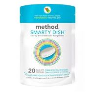 method Smarty Dish Non-toxic Dishwasher Detergent Tabs Free of Dyes + Perfumes 20.0ea - pack of 3