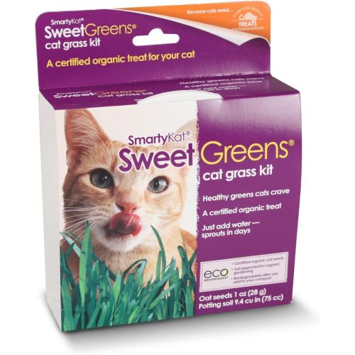 SmartyKat Sweet Greens Cat Grass Kit- 1 Oz
