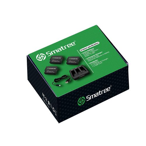  [아마존 핫딜]  [아마존핫딜]Smatree Akku (3-Pack) mit 3-Kanal-Ladegerat fuer Gopro Hero 7 Black, Hero 5 Black, Hero 6 Black, Hero 2018 (Kompatibel mit hero5 Firmware v01.57 and v02.00, v02.51,v02.60)