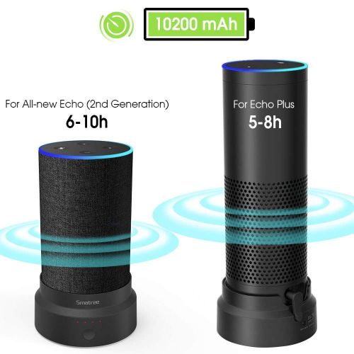  [아마존 핫딜]  [아마존핫딜]Smatree Batteriebasis fuer Amazon Echo (2.nd Generation) und Echo Plus