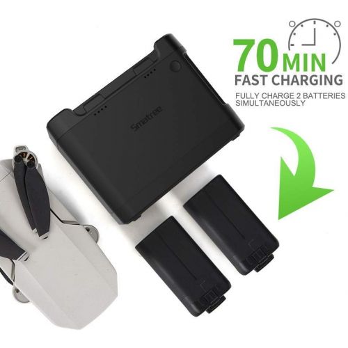  Smatree Portable Charging Station & Waterproof Hard Case Compatible with DJI Mavic Mini Drone