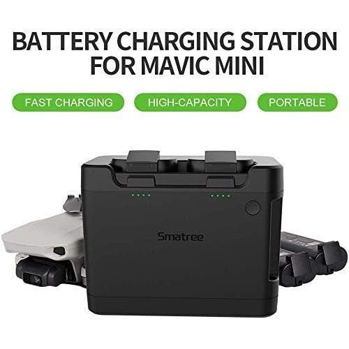 Smatree Portable Charging Station & Hard Carrying Case Compatible with DJI Mavic Mini Drone