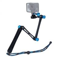 Smatree X1 Aluminium Foldable Pole 3-Way Ajustable Selfie Stick Compatible for GoPro MAX/Hero 10/9/8/7/6/5/4/3+/3/Hero(2018)