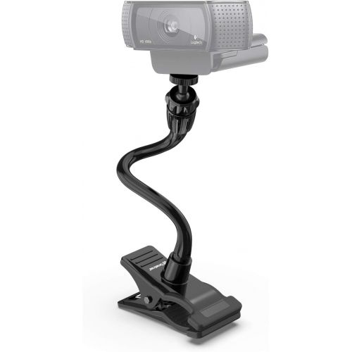  Smatree Webcam Stand, Flexible Jaws Clamp Clip Mount Holder Compatible for Logitech Webcam C925e C922x C922 C930e C930 C920 C615, GoPro Hero 10/9/8/7/6/5, Arlo Ultra/Pro/Pro 2/Pro