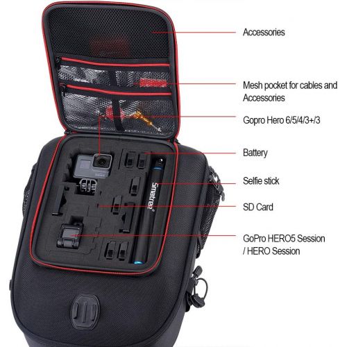  Smatree Backpack Compatible with DJI Mavic 2 Pro/Zoom /GoPro Hero 2018/ Hero 9/8/7/6/5/4/3 Plus/3