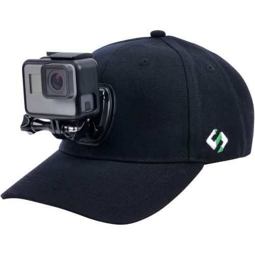  Smatree Baseball Hat with Quick Release Buckle Mount Adjustable Cap Compatible for GoPro MAX/Hero 10/9/8/7/6/5/4/3 Plus/3/DJI OSMO Action Cameras (M 57CM-59CM)