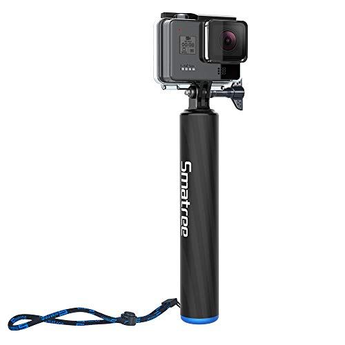  Smatree F2 Waterproof Floating Carbon Fiber Selfie Stick Compatible for GoPro MAX/ Hero10/9/8/7/6/5/4/3 Plus/3/2/1/DJI OSMO Action/DJI OSMO Action 2 Camera