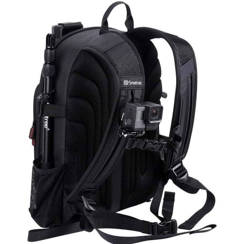  Smatree Backpack Compatible with DJI Mavic 2 Pro/Zoom/Osmo Pocket 2/DJI Osmo Action/Gopro Hero 9/8/7/6/5（NOT for Mavic Air/Air 2s/Smart Controller）